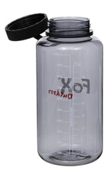 Sticlă de apă Tritan 1L gri FoxOutdoor - Deschidere largă, Scală măsurare