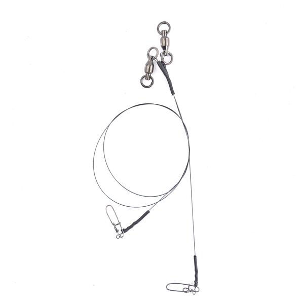 Strună Wolfram Mustad 20cm/20LB - Rezistență la Dinți, 3 Bucăți