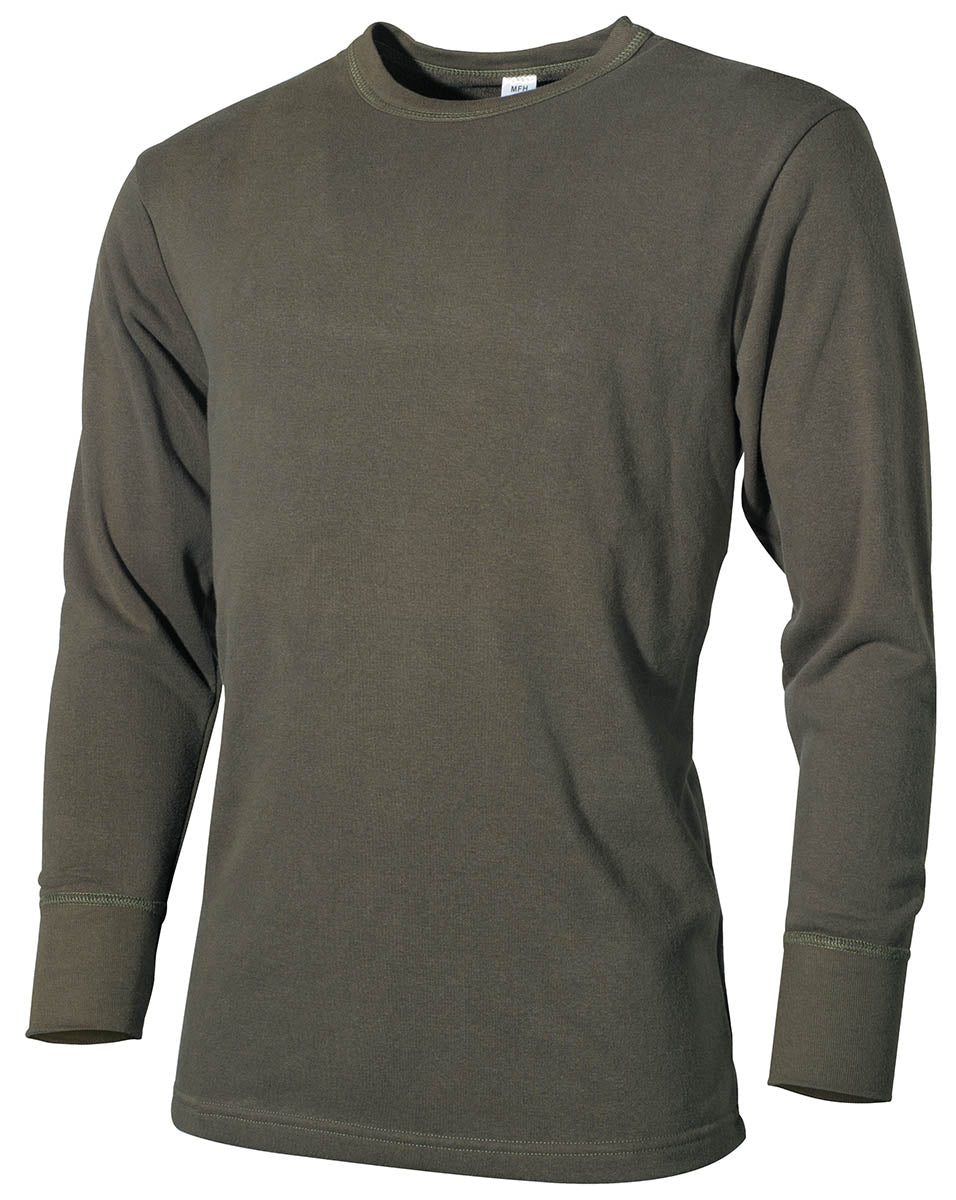 Subtricou BW Plüsch Oliv MFH - 100% Bumbac, Cusături Rezistente