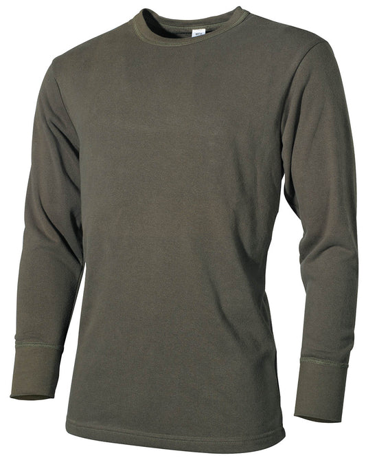 Subtricou BW Plüsch Oliv MFH - 100% Bumbac, Cusături Rezistente