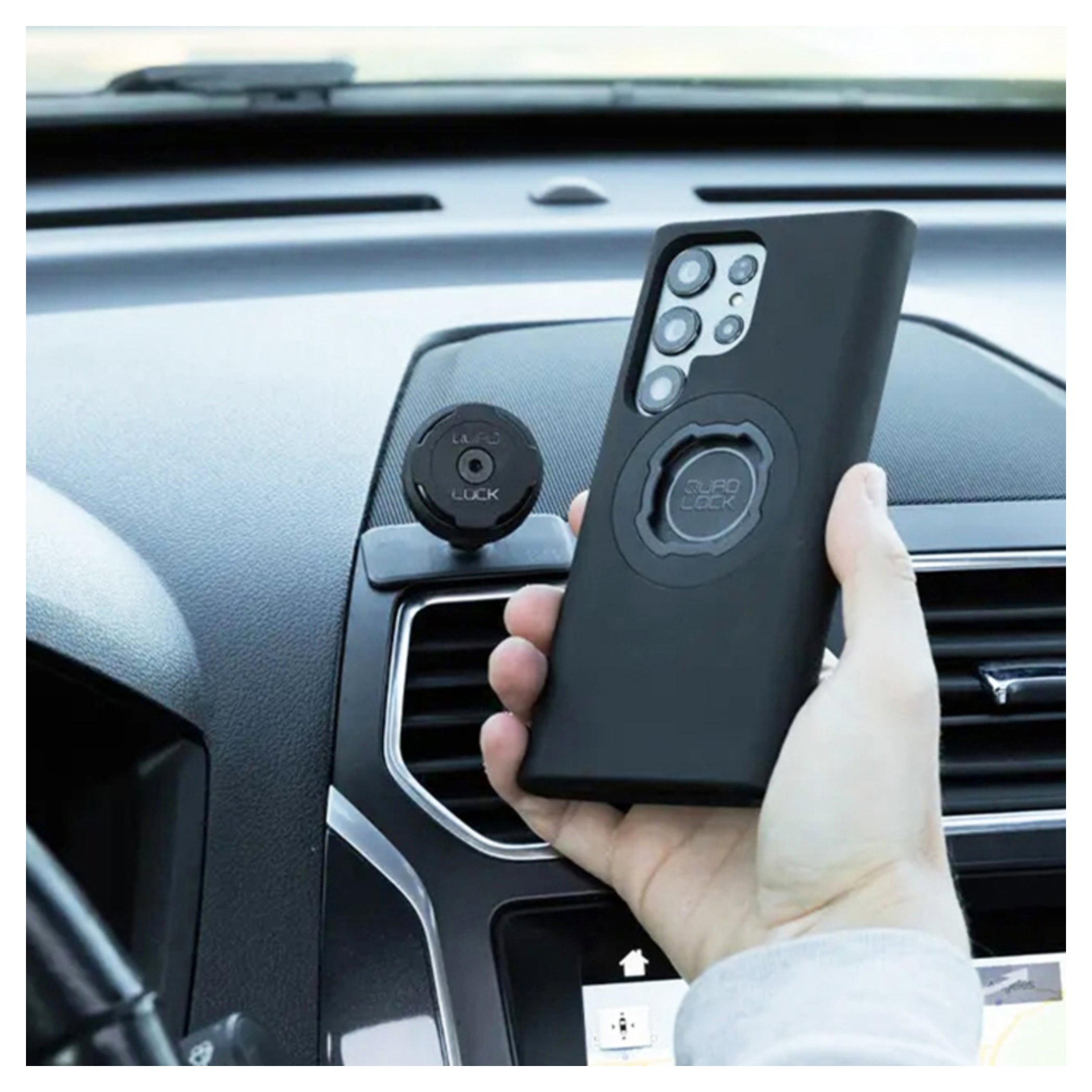 Suport Adeziv Bord Auto Quad Lock - Montare Sigură & Versatilă
