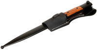 Suport Baionetă K98 Repro Negru MFH - 100% Piele, Buclă curea 5cm