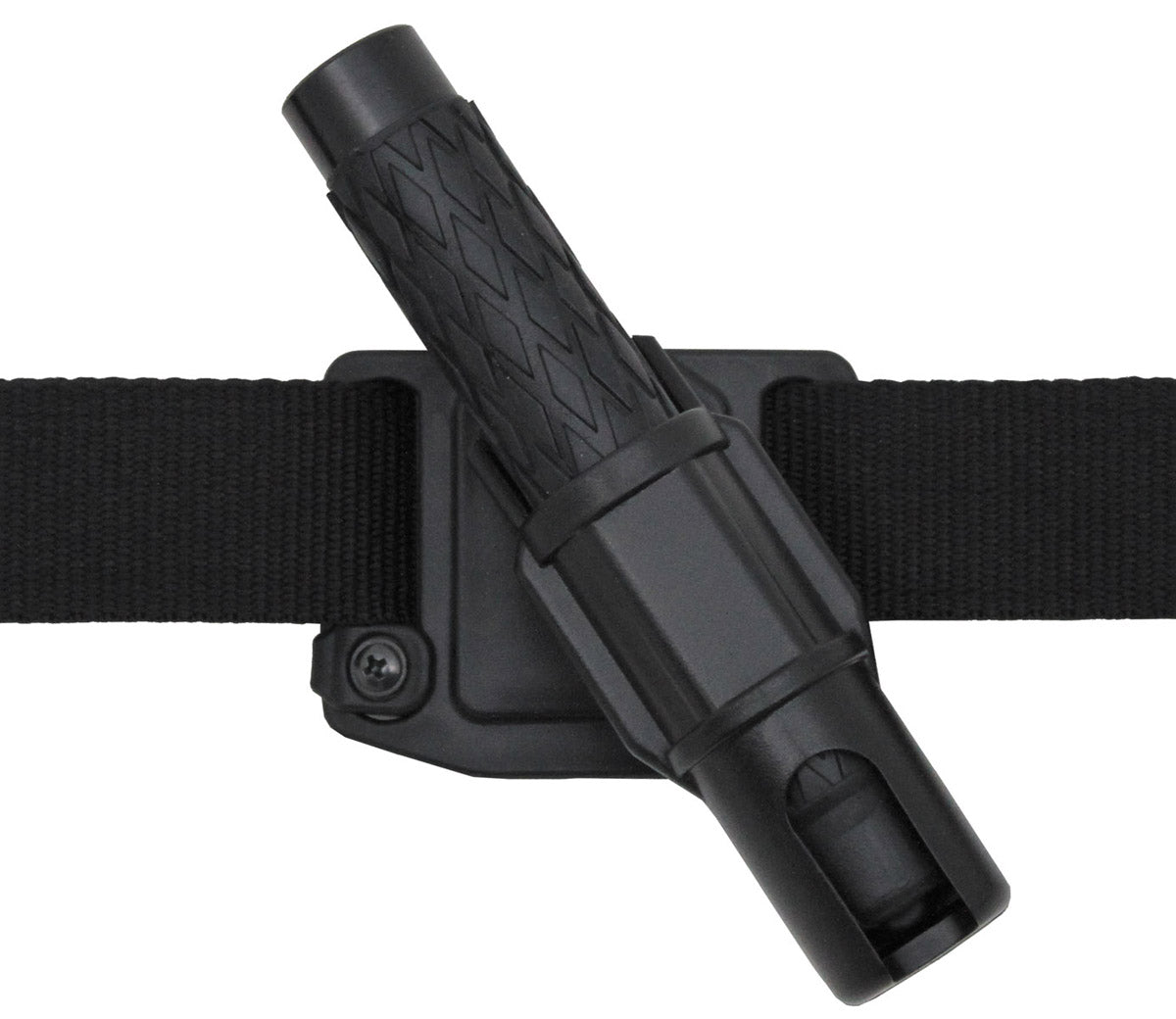 Suport Baston 9,5cm Rotativ Negru MFH - Fixare centură 5.5cm, Rotativ 360°