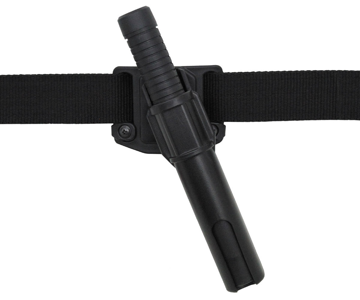 Suport baston Schlagstockhalter Negru MFH - Rotire 360°, Fixare 5.5cm