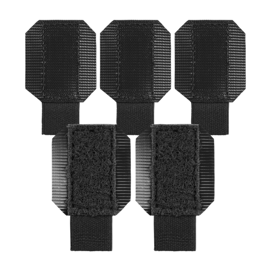 Suport Cătușe Helikon-Tex Flex Cuff Loops Negru, Prindere Velcro