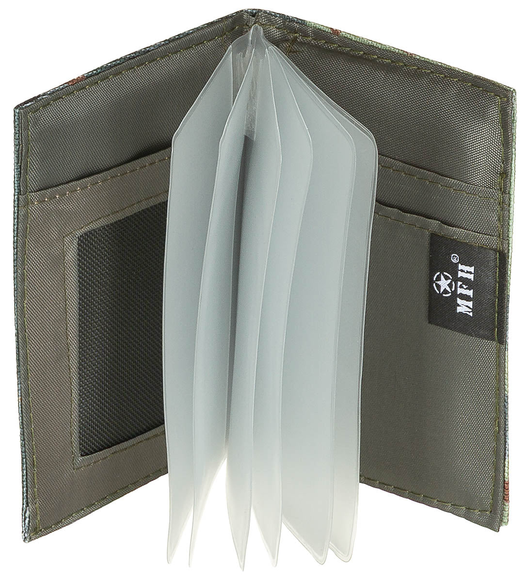 Suport documente BW Flecktarn Camo MFH - 5 compartimente, 6 folii