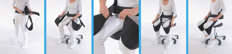 Suport Ergonomic Bay-Sit Lite Negru - 1000D Cordura, Suport Lombar