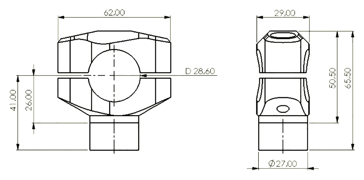 Suport Ghidon Conic gazzini - Aluminiu CNC, Design Elegant