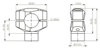 Suport Ghidon Conic gazzini - Aluminiu CNC, Design Elegant