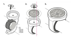 Suport Ghidon Moto II Beeline - Aluminiu, Reglabil