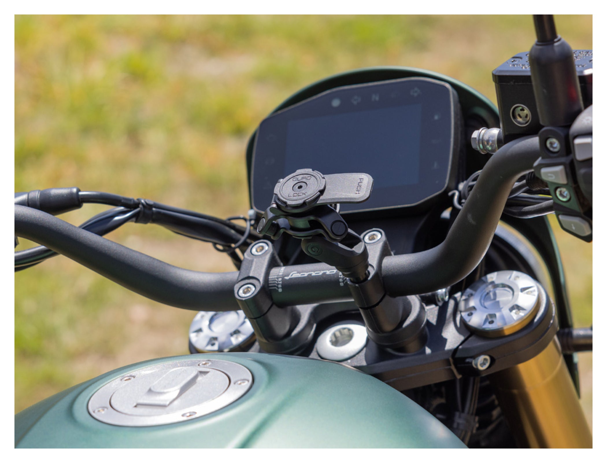 Suport Ghidon Moto Quad Lock PRO - Prindere M8, Aluminiu CNC