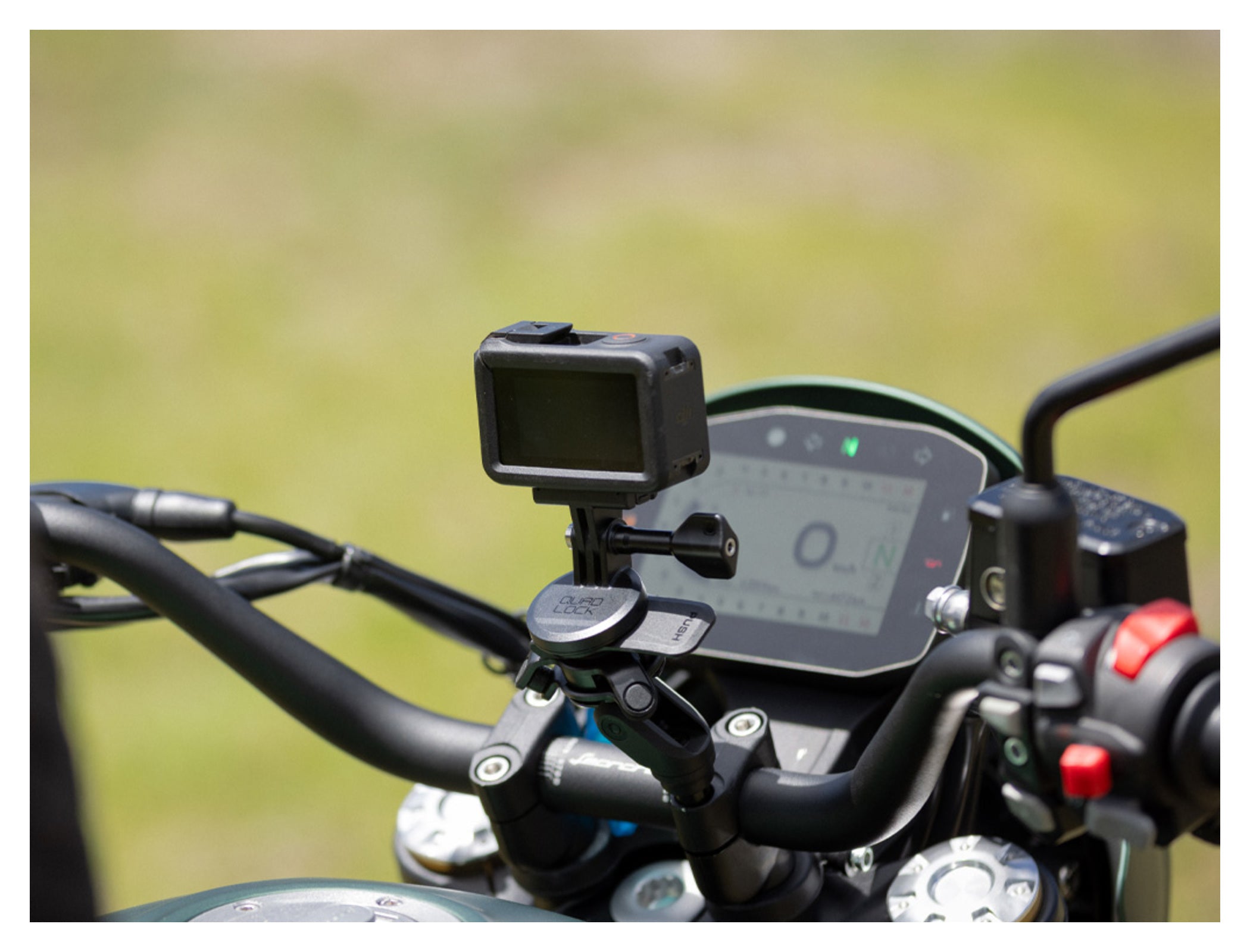 Suport Ghidon Moto Quad Lock PRO - Prindere M8, Aluminiu CNC