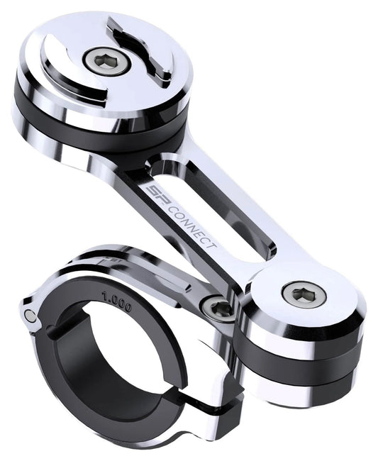 Suport Ghidon Moto SP Connect Moto Mount Pro Chrome - Anti-Vibrații, Aluminiu CNC