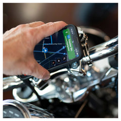 Suport Ghidon Moto SP Connect Moto Mount Pro Chrome - Anti-Vibrații, Aluminiu CNC