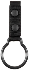 Suport Lanterne cu Inel Negru MFH - 100% Poliester, Buclă 7cm