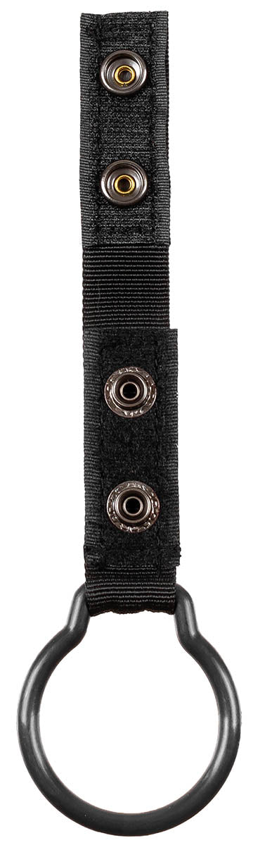 Suport Lanterne cu Inel Negru MFH - 100% Poliester, Buclă 7cm