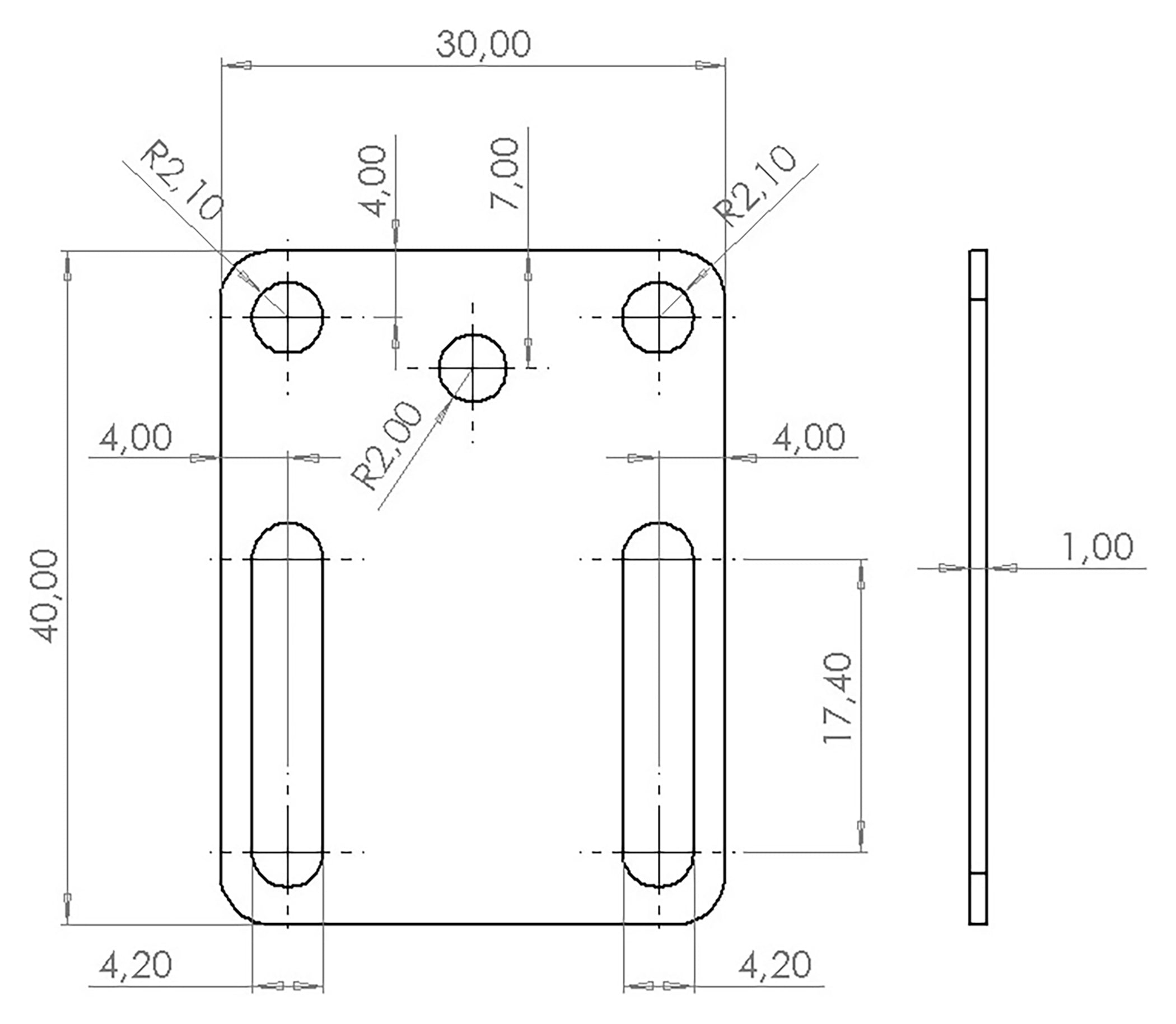 Suport Placă Iluminare Număr Gazzini - Aluminiu CNC, Negru