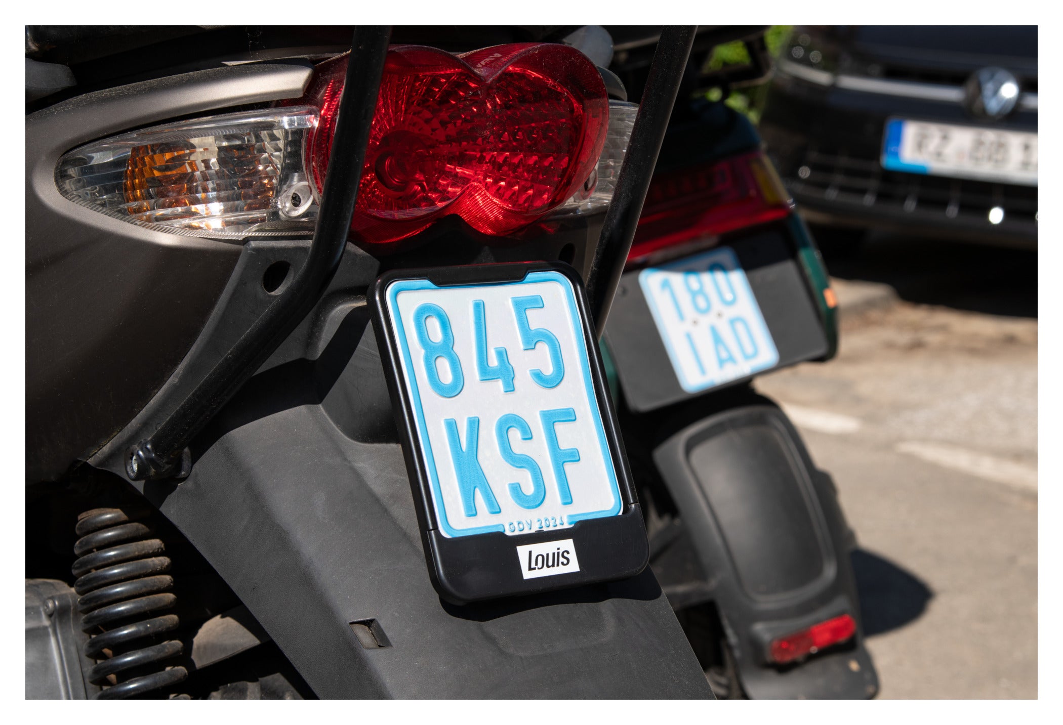 Suport Plăcuță Asigurare Scuter/Moped Louis - Montaj Rapid