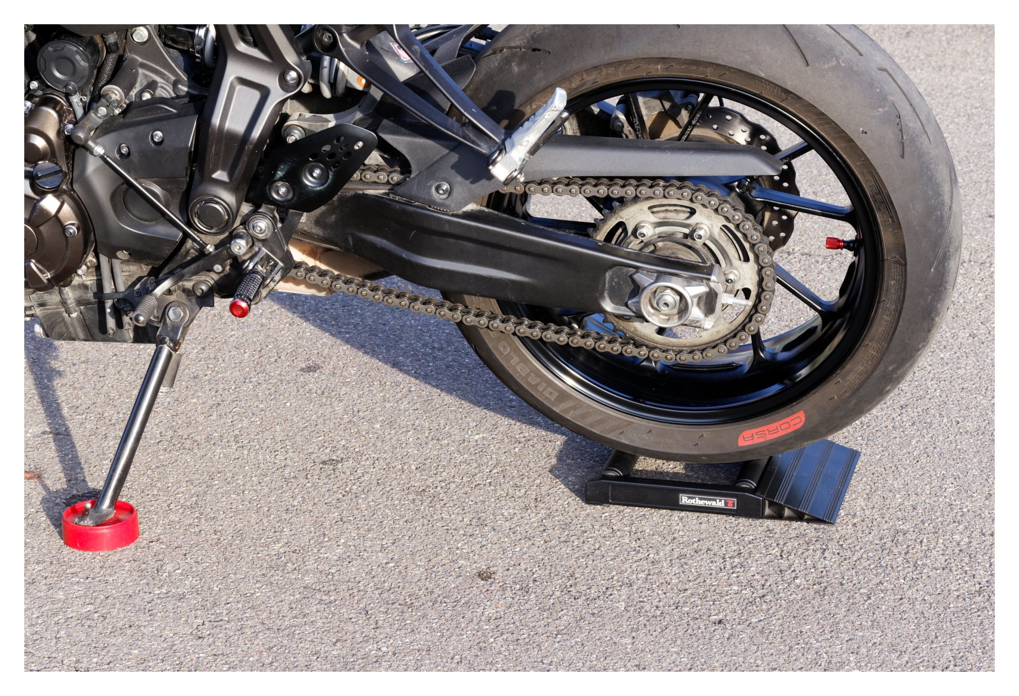 Suport Roată Spate Moto Rothewald - Aluminiu, Ușor, Portabil