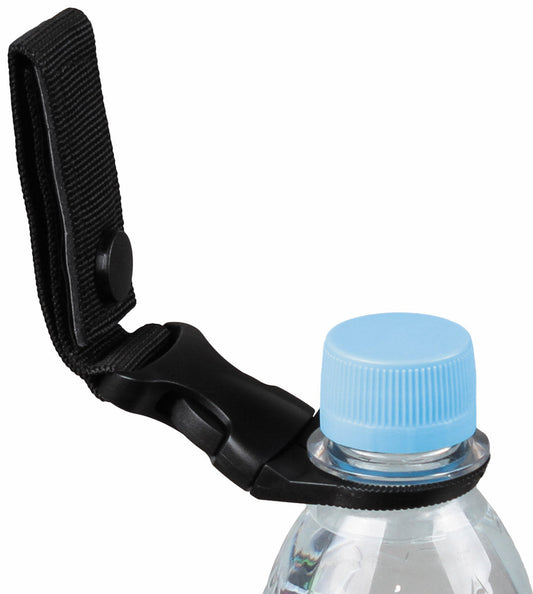 Suport sticlă Flaschenhalter Negru MFH - Sistem click, Prindere MOLLE