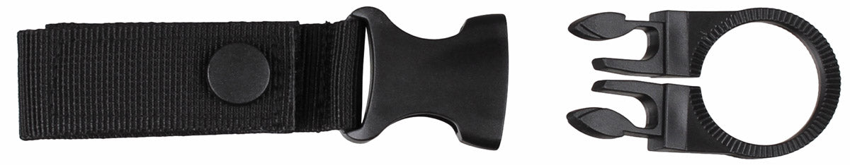 Suport sticlă Flaschenhalter Negru MFH - Sistem click, Prindere MOLLE