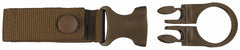 Suport Sticlă MOLLE/Curea Coyote Tan MFH - Sistem Click, Lungime 16 cm