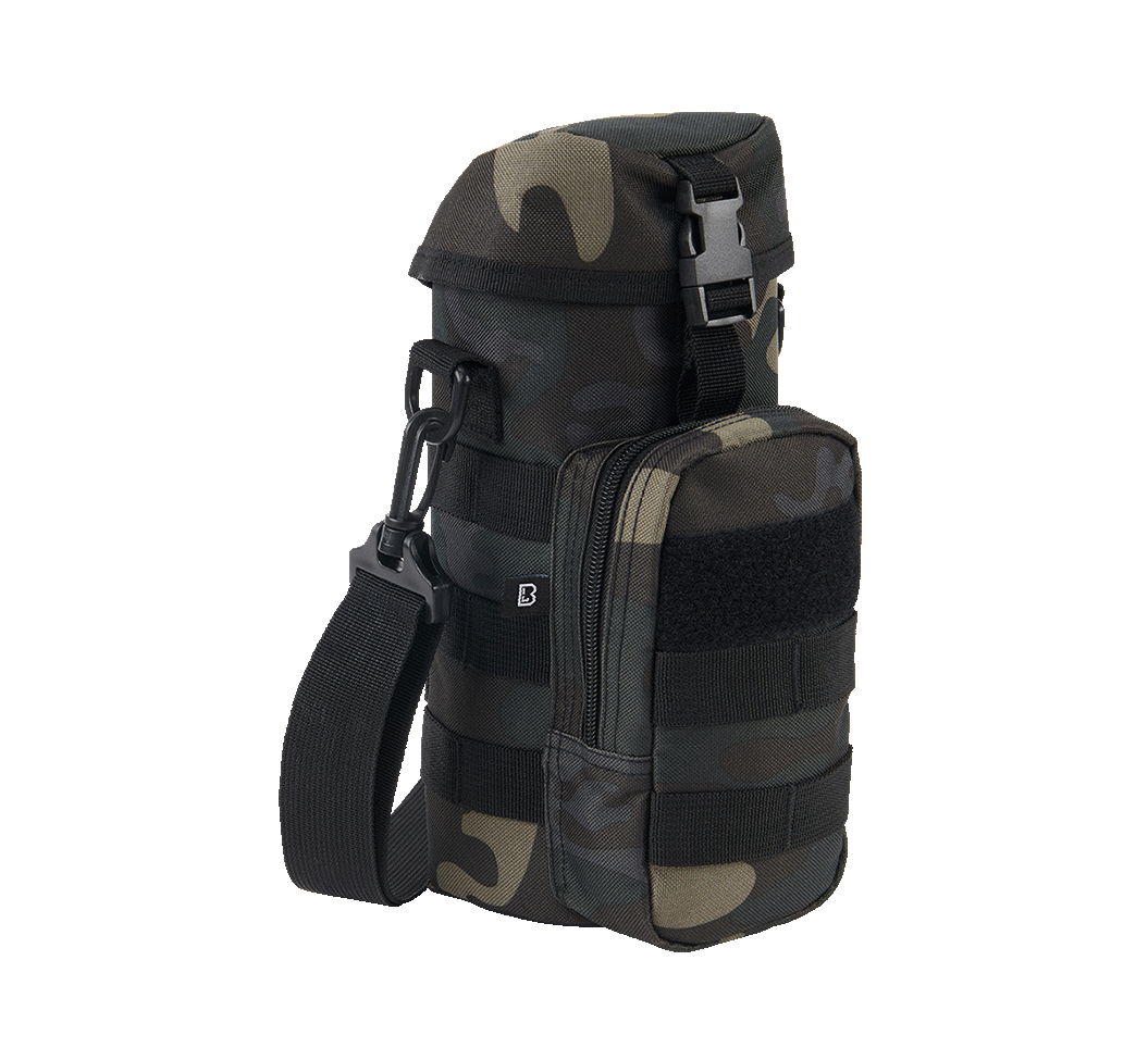 Suport Sticla Molle II Dark Camo Brandit - Acces Rapid si Fiabil