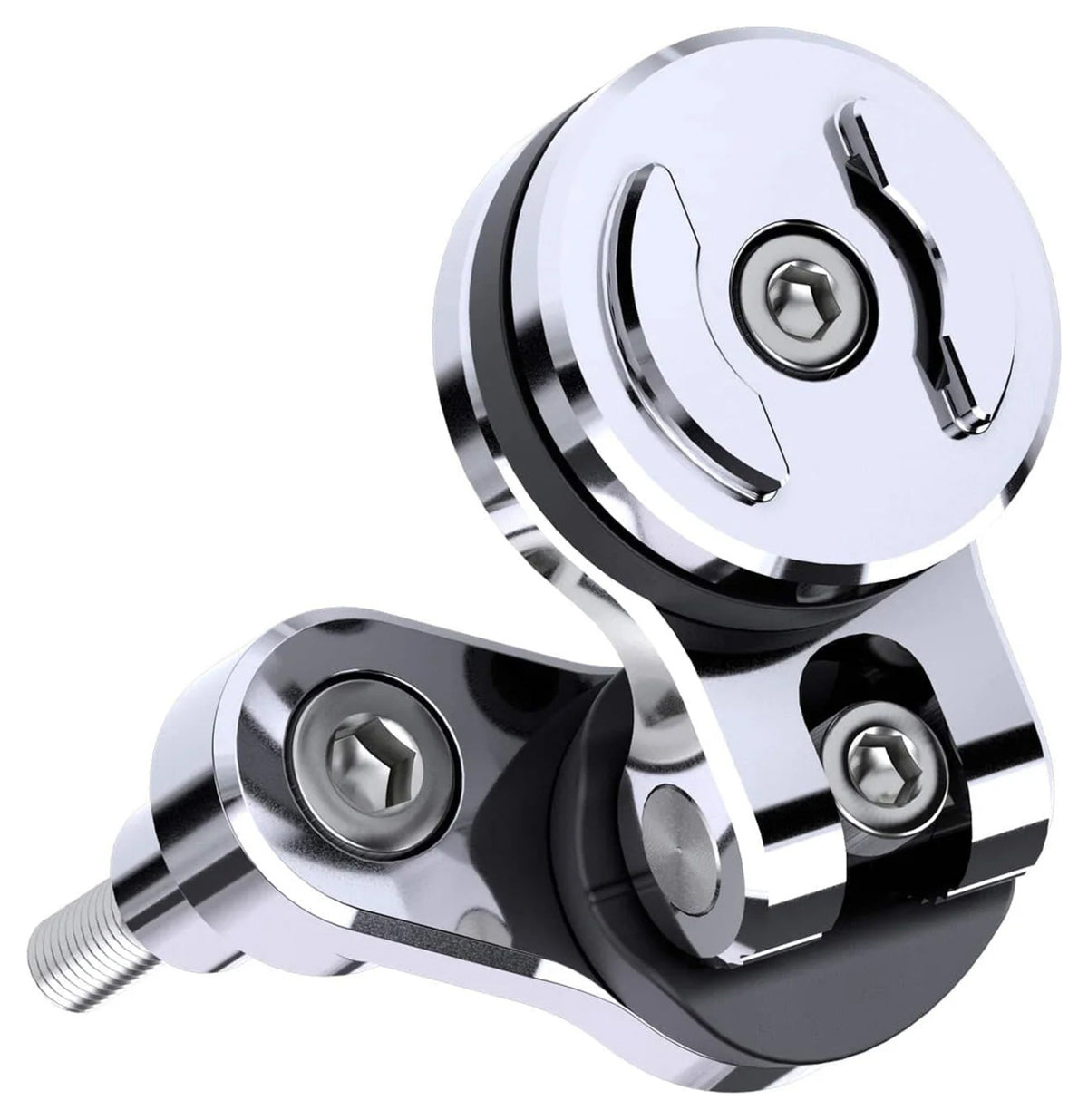 Suport Telefon Moto SP Connect Clutch Mount Pro Chrome - Rotativ, Anti-vibrații