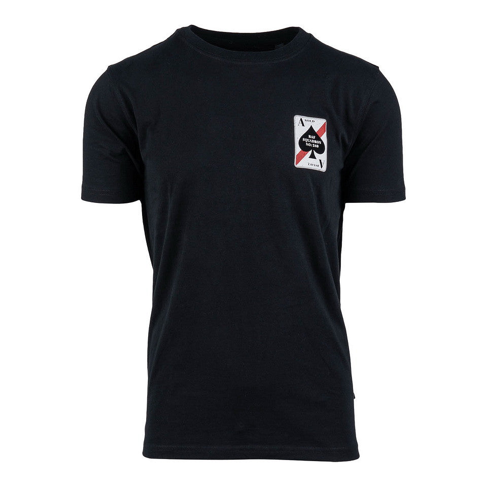 T-shirt 77th Aces Fighter Squadron Negru - Onorează Elita Cerului