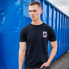 T-shirt 77th Aces Fighter Squadron Negru - Onorează Elita Cerului
