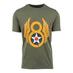 T-shirt Eighth Air Force Verde - Spirit Istoric Autentic