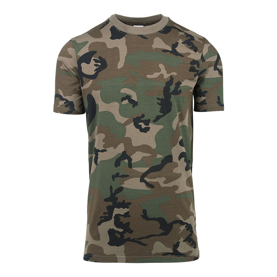 T-shirt Fostee camo USA woodland - Performanță și Confort Adaptabil
