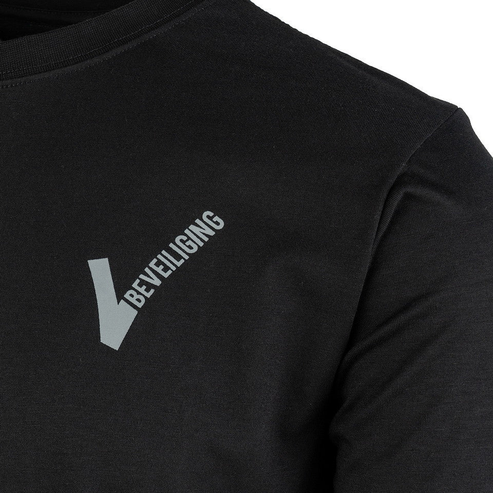 T-shirt Security V-logo Negru - Identitate Profesională, Confort Superior