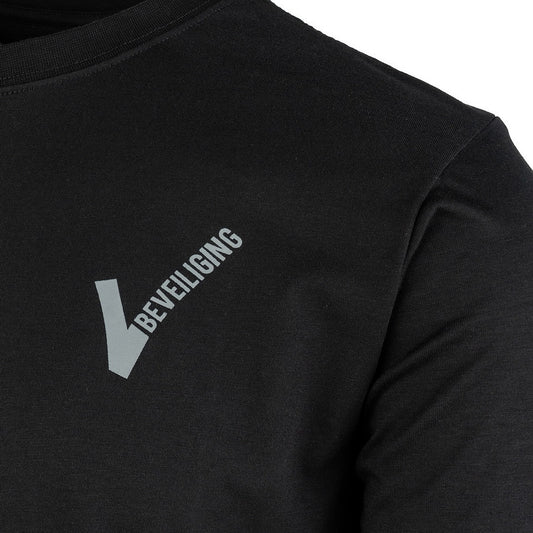 T-shirt Security V-logo Negru - Identitate Profesională, Confort Superior