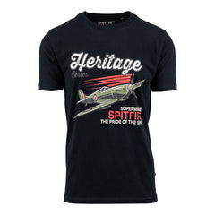 T-shirt Spitfire Heritage Negru - Puterea unui Simbol Legendar