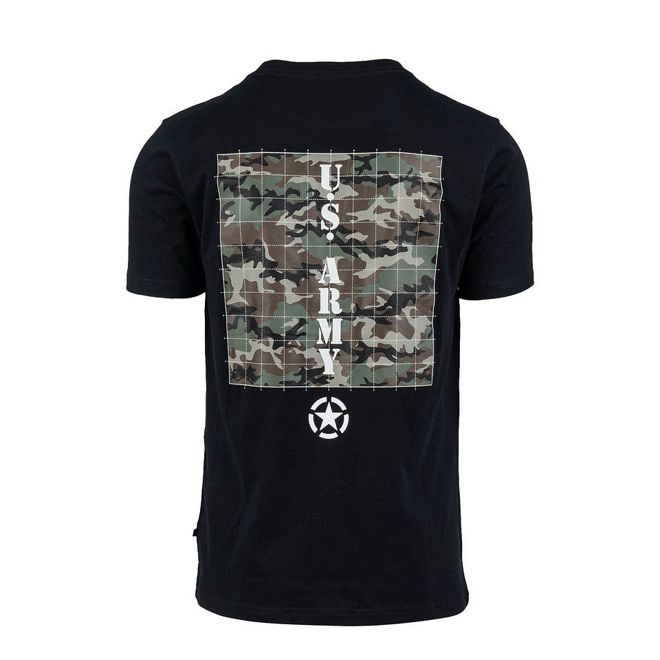 T-shirt US Army Camo Negru US Army - Stil Autentic și Confort Optim