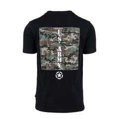 T-shirt US Army Camo Negru US Army - Stil Autentic și Confort Optim
