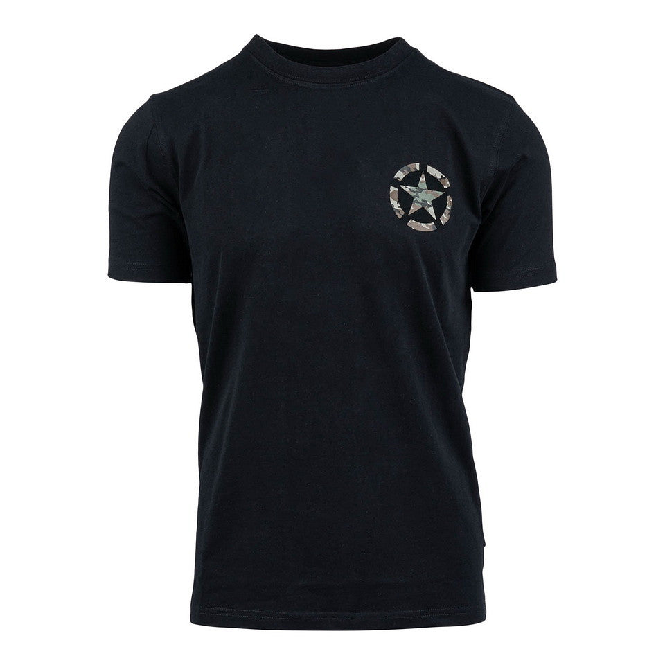 T-shirt US Army Camo Negru US Army - Stil Autentic și Confort Optim