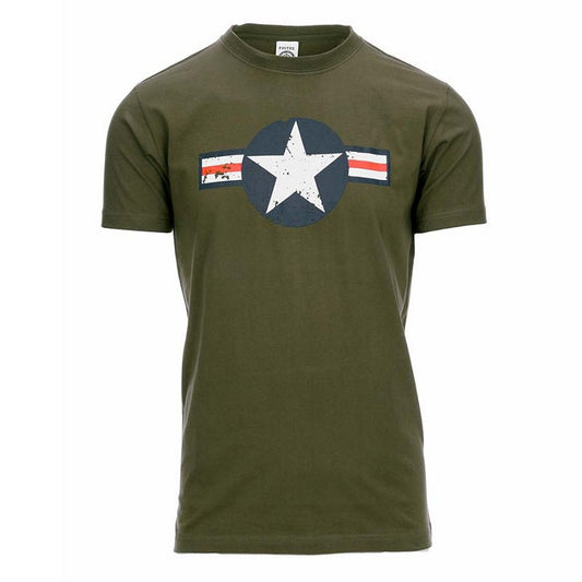 T-shirt WW II Groen - Moștenire Militară, Confort Modern