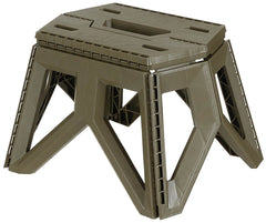 Taburet Pliabil Camping Verde Olive FoxOutdoor - 100 kg, 24 cm