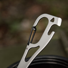 Tacâm Spork M-Tac cu Carabiner - Versatilitate Metalică