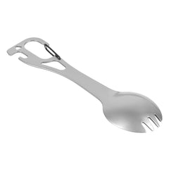 Tacâm Spork M-Tac cu Carabiner - Versatilitate Metalică