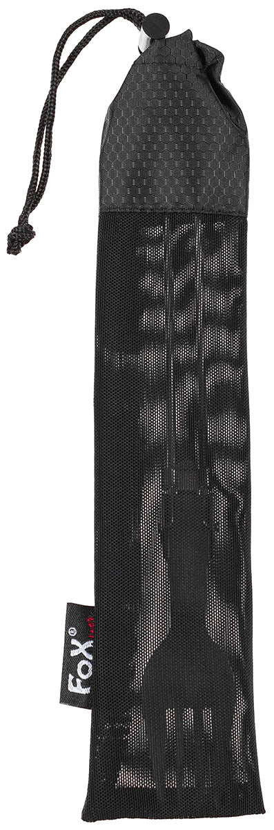 Tacâm Furculiță Pliabilă Titan Argintie FoxOutdoor - Ultralight, Pliabilă