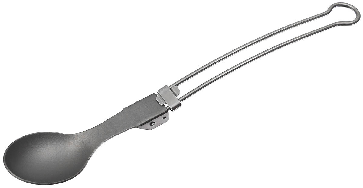 Tacâmuri Lingură pliantă titan Inox FoxOutdoor - Ultraușoară, Durabilă