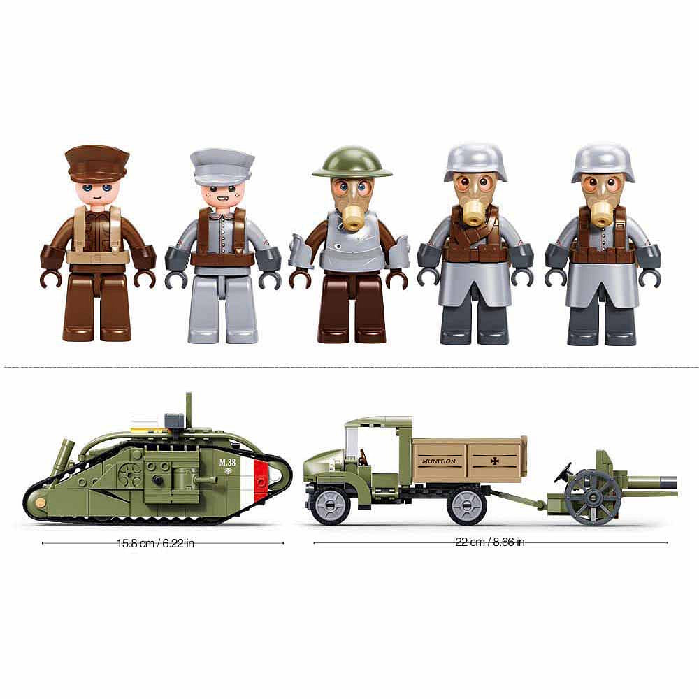 Tanc de Construcție Sluban Army aanvallende tank WWII - Dominație Strategică