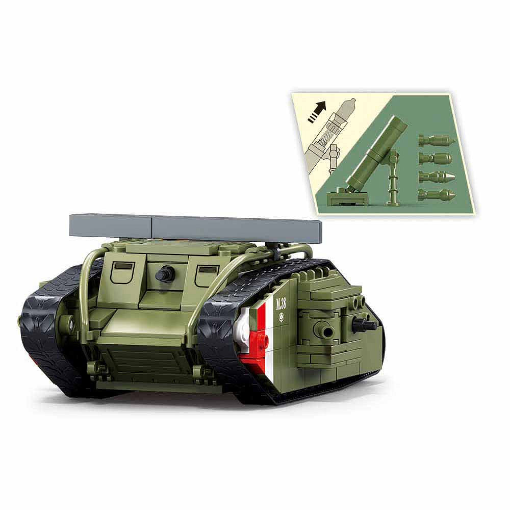 Tanc de Construcție Sluban Army aanvallende tank WWII - Dominație Strategică