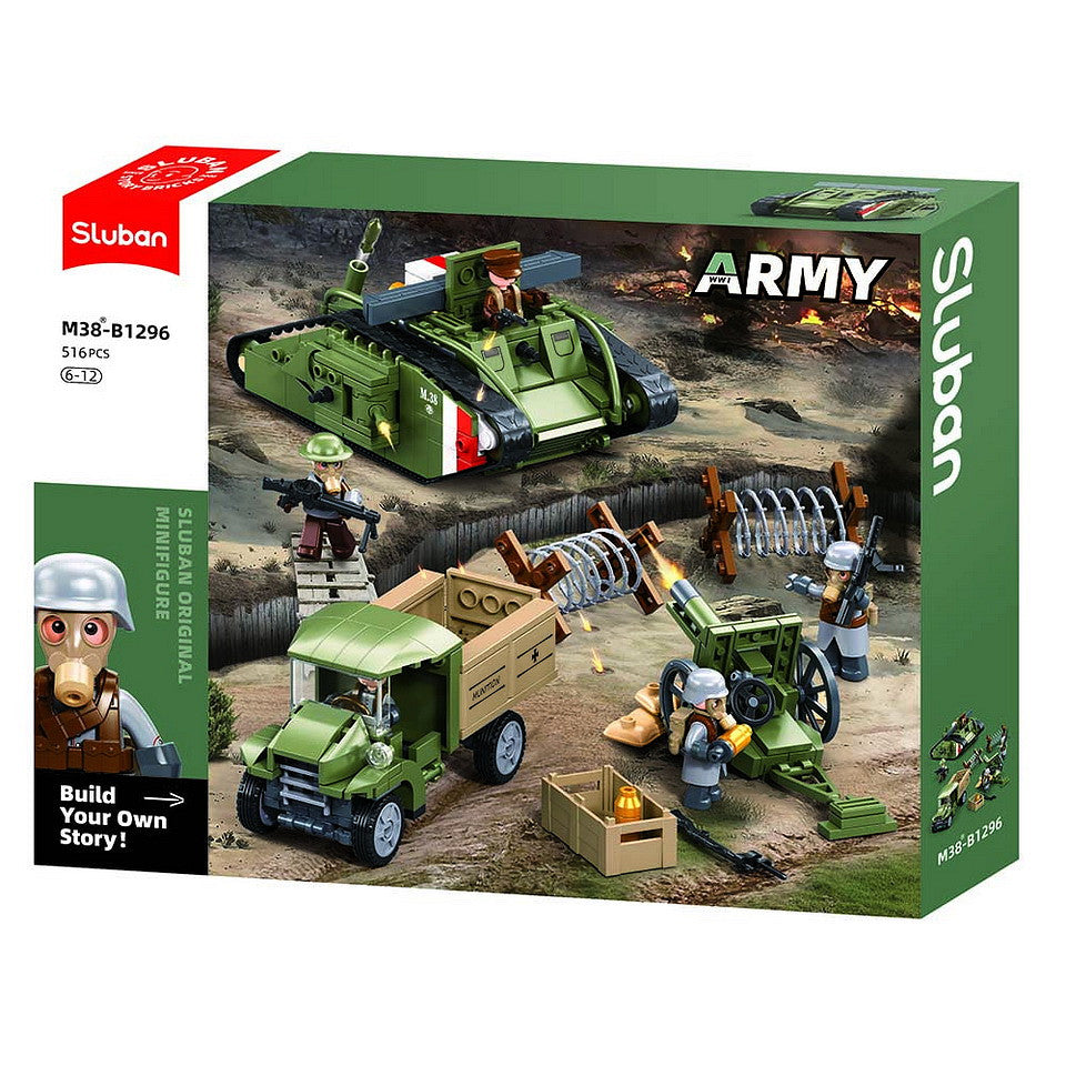 Tanc de Construcție Sluban Army aanvallende tank WWII - Dominație Strategică
