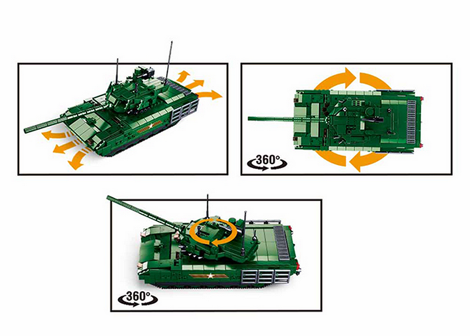 Tanc RC Constructibil Sluban Army M38-B0850 - Domină Câmpul de Luptă