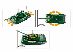 Tanc RC Constructibil Sluban Army M38-B0850 - Domină Câmpul de Luptă