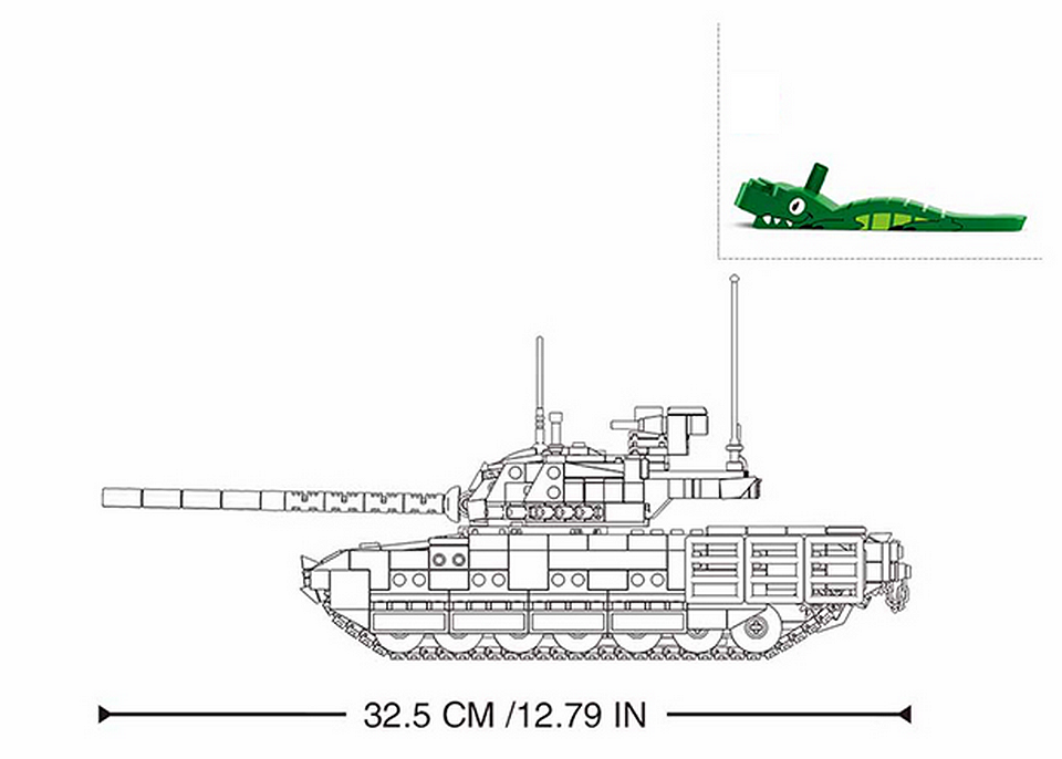 Tanc RC Constructibil Sluban Army M38-B0850 - Domină Câmpul de Luptă